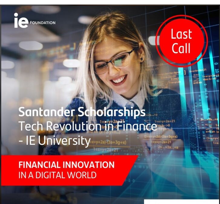 Darmowe szkolenia online z certyfikatem – Stypendium Santander Tech Revolution In Finance – IE University