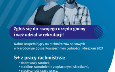 Urząd Statystyczny w Opolu zaprasza do udziału w naborze uzupełniającym  na rachmistrzów spisowych NSP2021