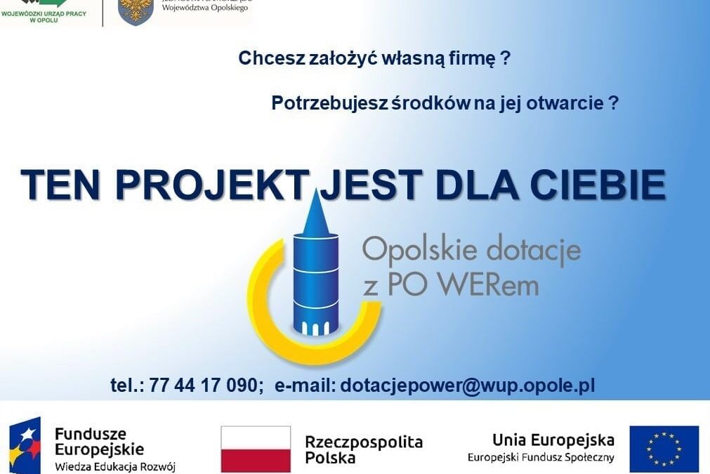 Webinarium „Dotacje z PO WERem – wsparcie na otwarcie działalności gospodarczej dla osób poniżej 30 roku życia”